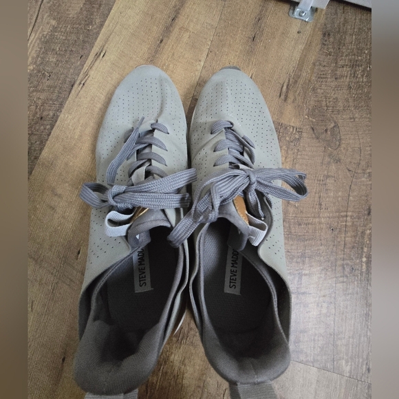 Steve Madden P-brixx Men's 9.5 Grey And Brown Sneakers (Shoes) Excellent Con. - Picture 5 of 13